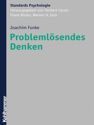 cover image of Problemlösendes Denken